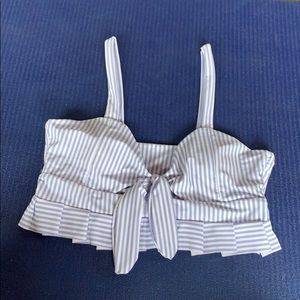 Zaful Striped bikini top